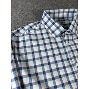 Men's Mizzen Main Shirt Trim Performance Menswear Multicolor Button Up Medium